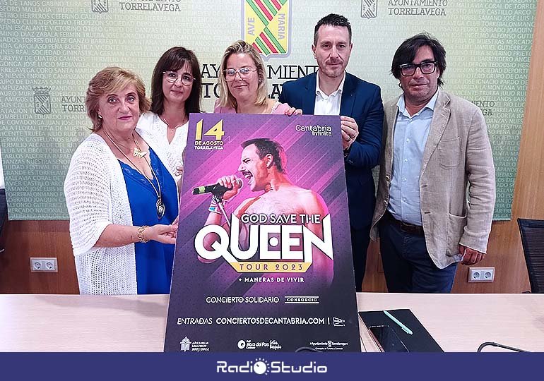 Presentación del concierto solidario del grupo tributo a Queen, el 14 de agosto en La Lechera.