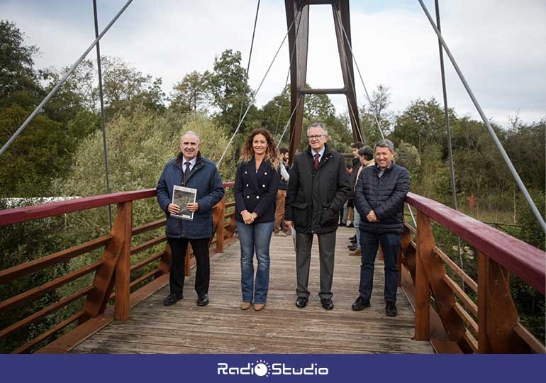 Visita hoy a las obras de restauración fluvial y defensa contra inundaciones en el río Saja que financia el Ministerio para la Transición Ecológica.