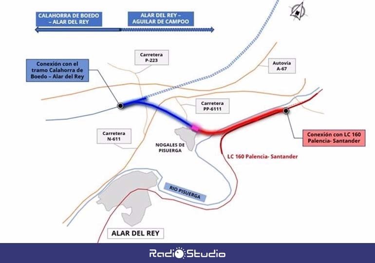 Nuevo enlace en Palencia que permitirá adelantar tres años la llegada de la alta velocidad a Cantabria