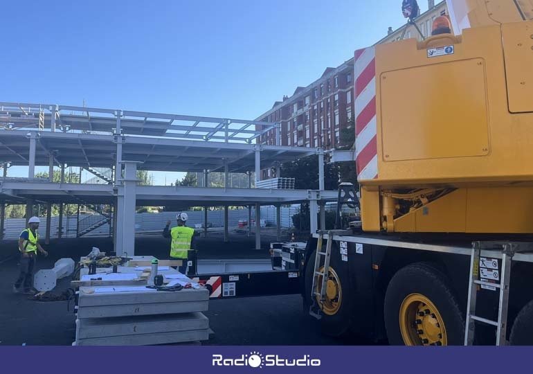 Obras en el parking de La Carmencita | Foto: Radio Studio