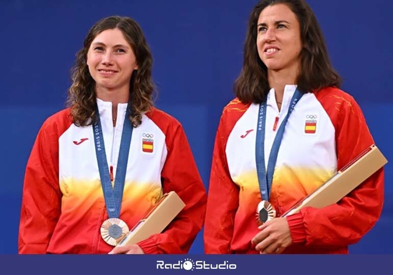 Cristina Bucsa con la medalla de bronce en  París | Foto: Federación Española de Tenis