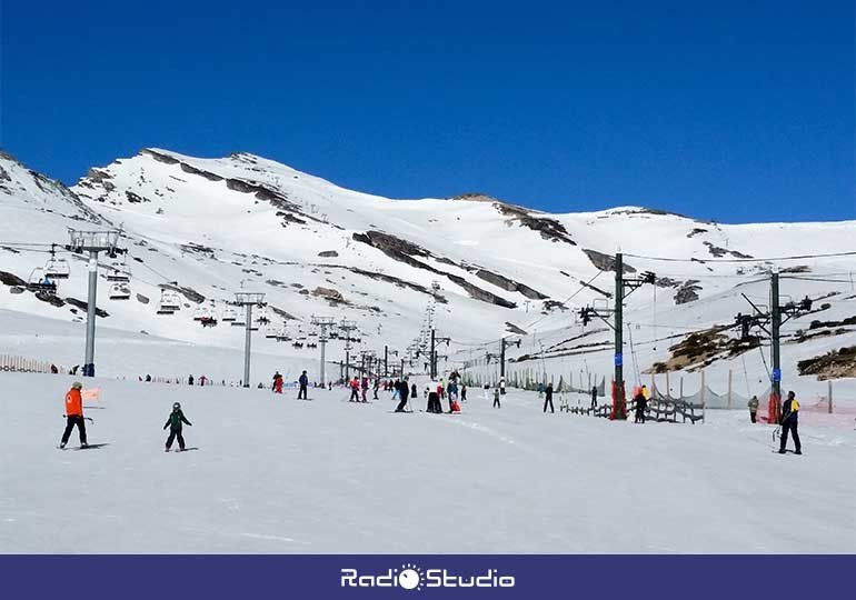 Pistas de esquí de la estación de Alto Campoo.