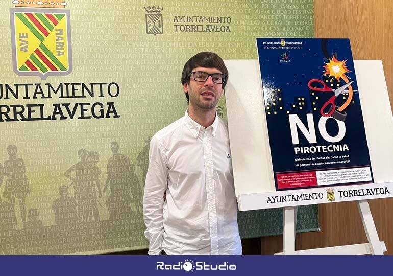 Torrelavega presenta una nueva campaña de sensibilización con la pirotecnia | Foto: Radio Studio