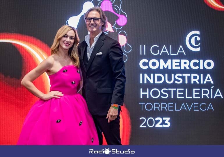 Poty, Pasión Vega y Silvia Jato, estrellas de la gala del Comercio, la Industria y la Hostelería | Foto: Cámara Torrelavega