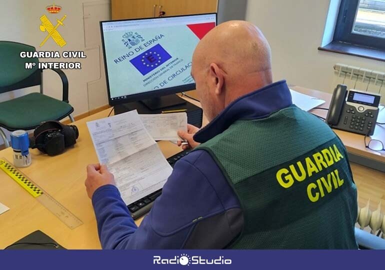 Foto de la Guardia Civil de la investigación del delito