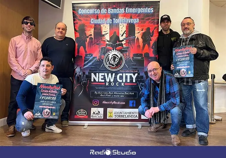 Organizadores y jurado del II Concurso de Bandas Emergentes New City Rock.